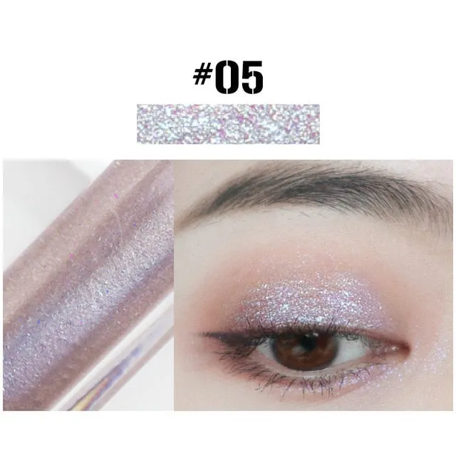 10 Color Diamond Eye Shadow Nude Metal Shimmer Glow Glitter Single Liquid Eyeshadow Makeup Pigment Accessorices Beauty Cosmetics