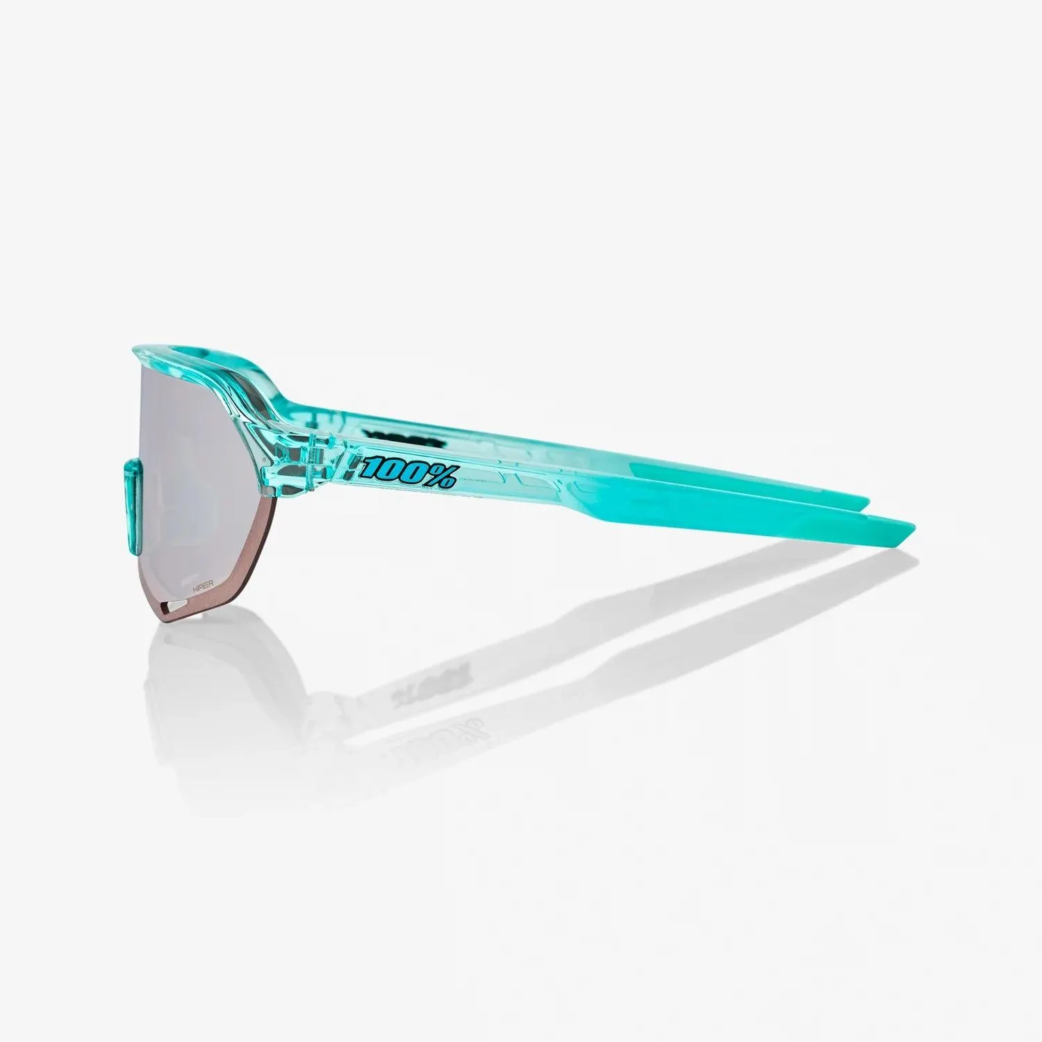 100% S2 - Polished Translucent Mint - HiPER Silver Mirror Lens