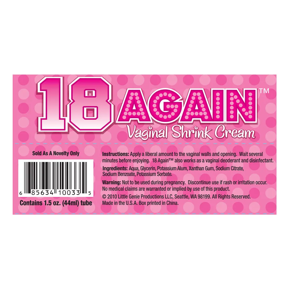 18 Again Vaginal Shrink Cream