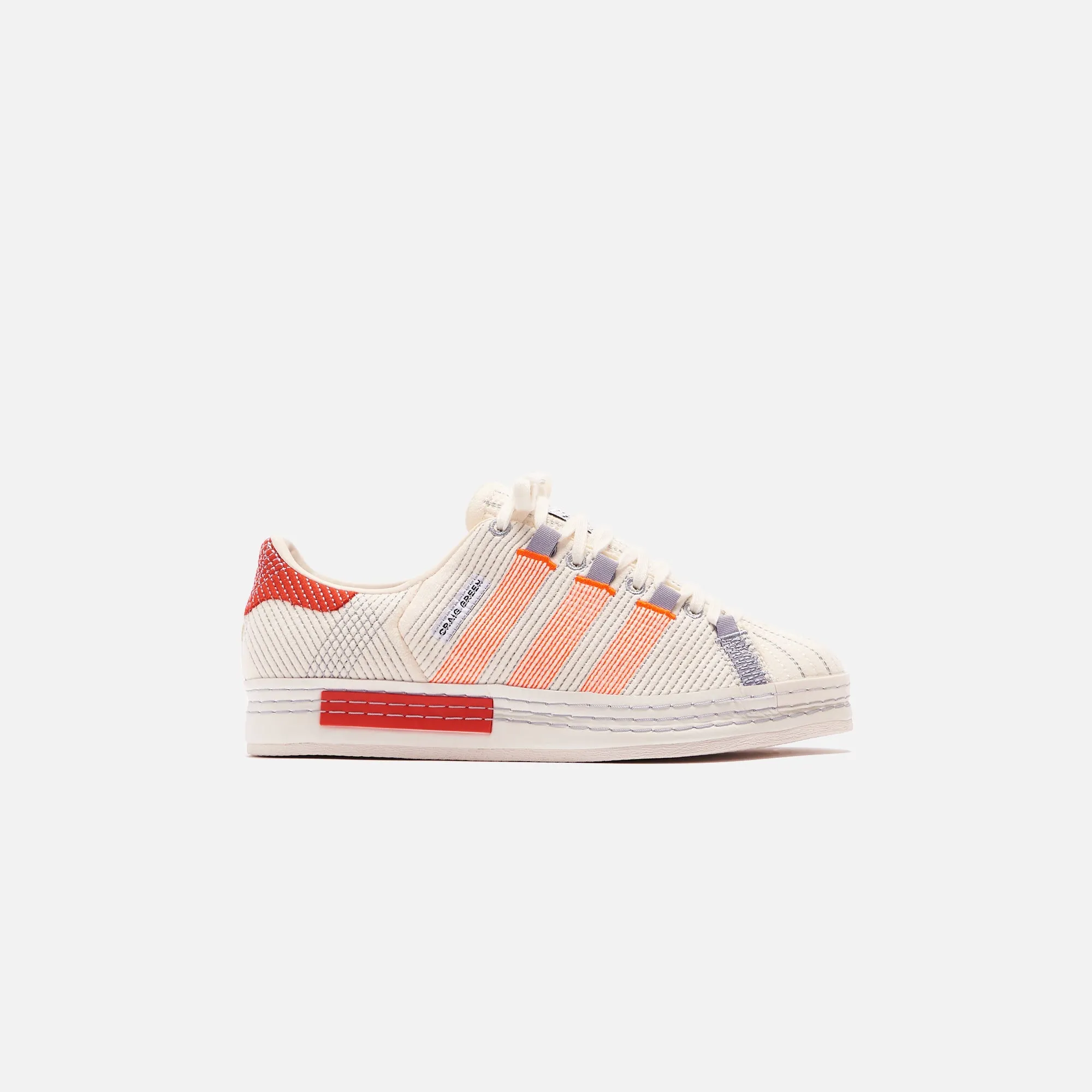 adidas Consortium x Craig Green Superstar - Off White / Bright Red / Grey