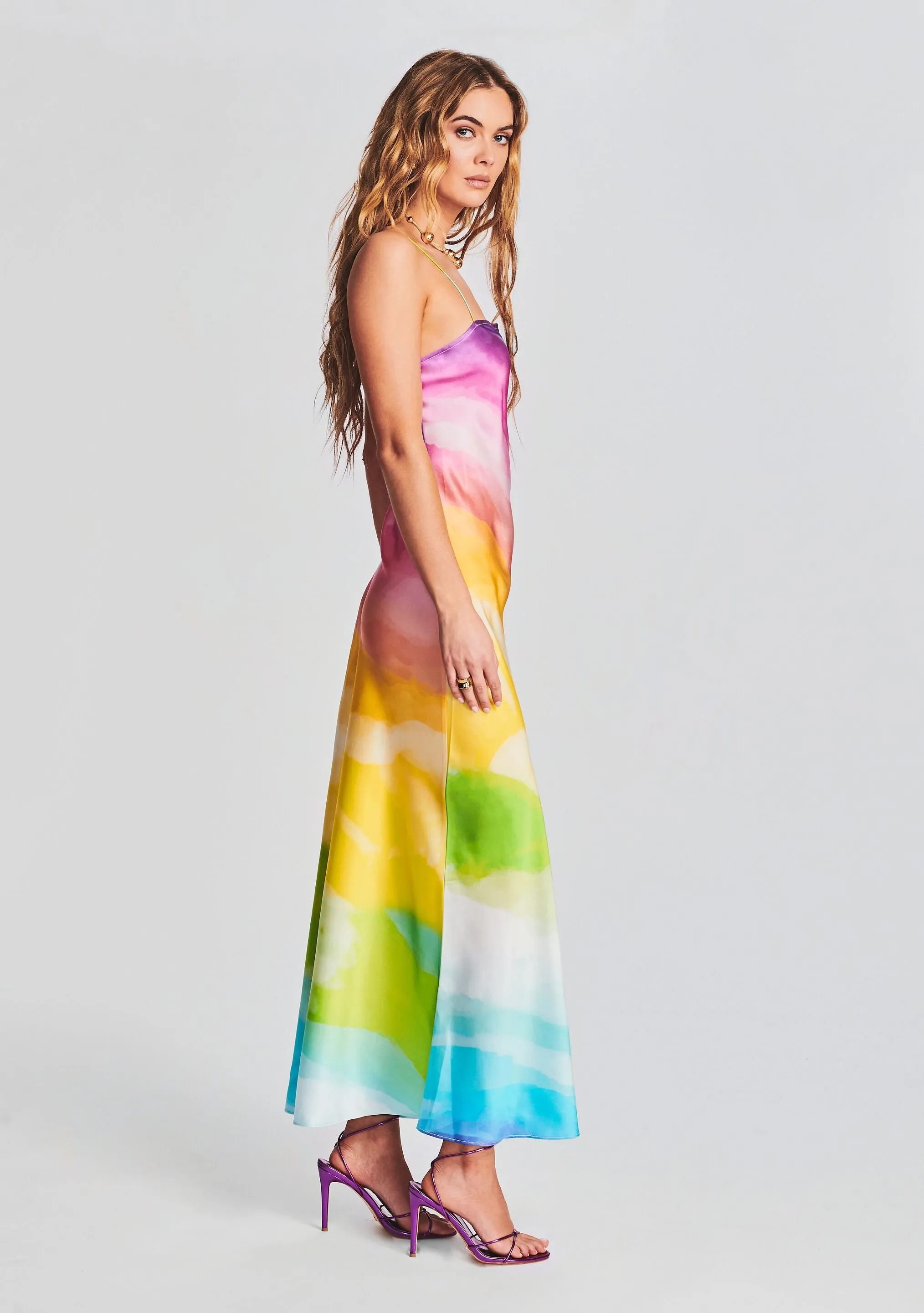 Aimee Silk Long Dress