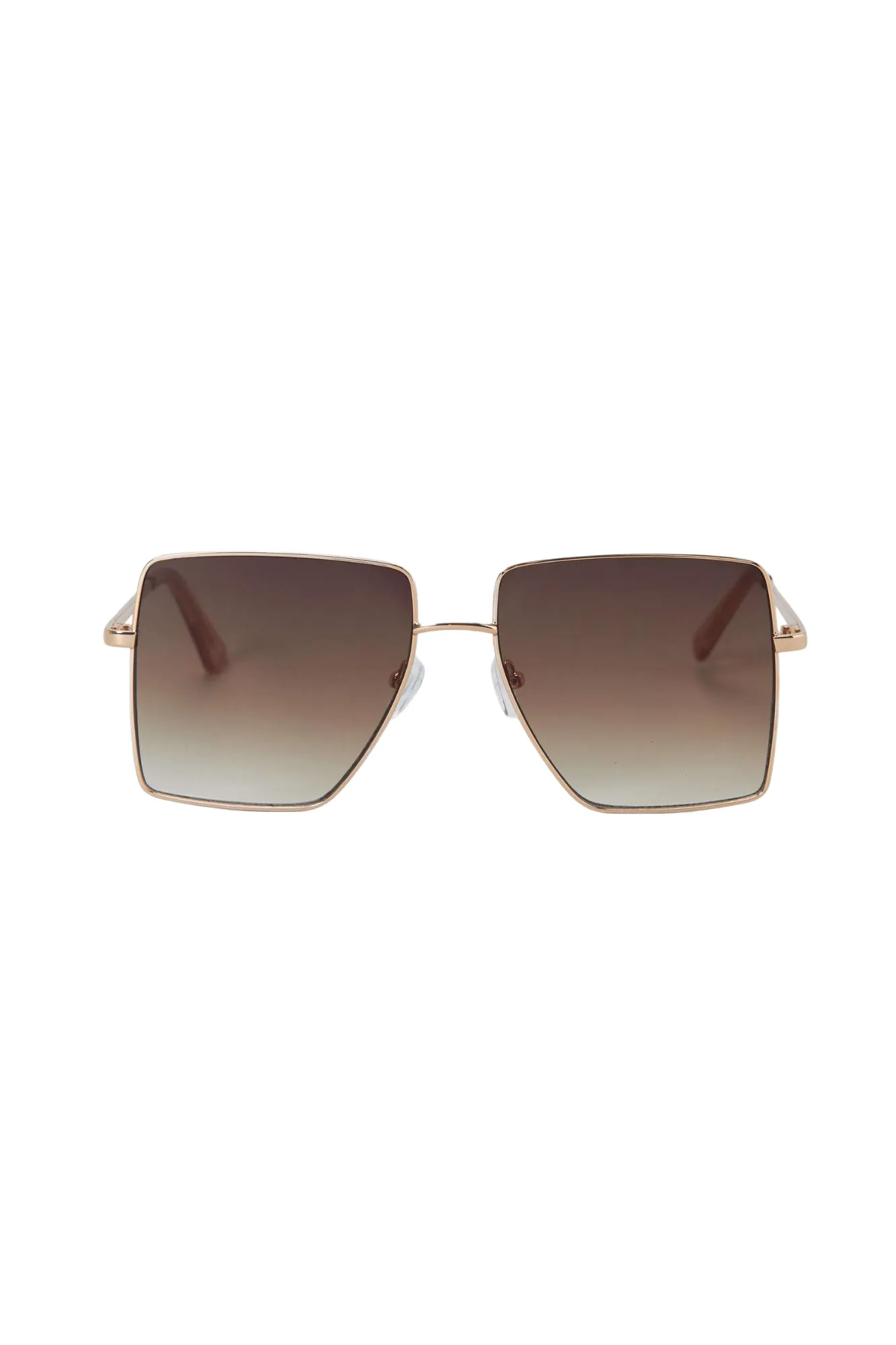 Aire Hadron Sunglasses Gold Brown Grad