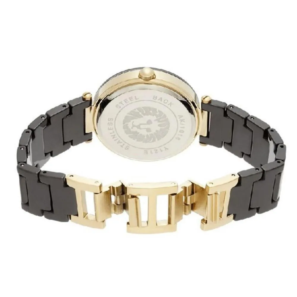 Anne Klein Diamond Black Ceramic Band Women's Watch - AK1018BKBK