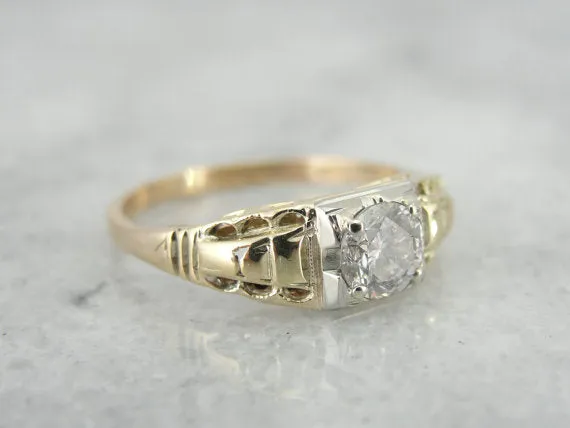 Antique Art Deco Diamond Engagement Ring