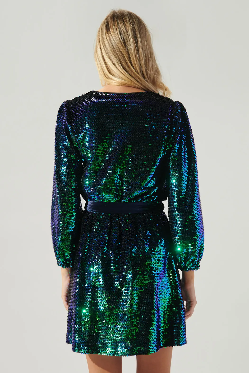 Aventurine Sequin Mini Dress