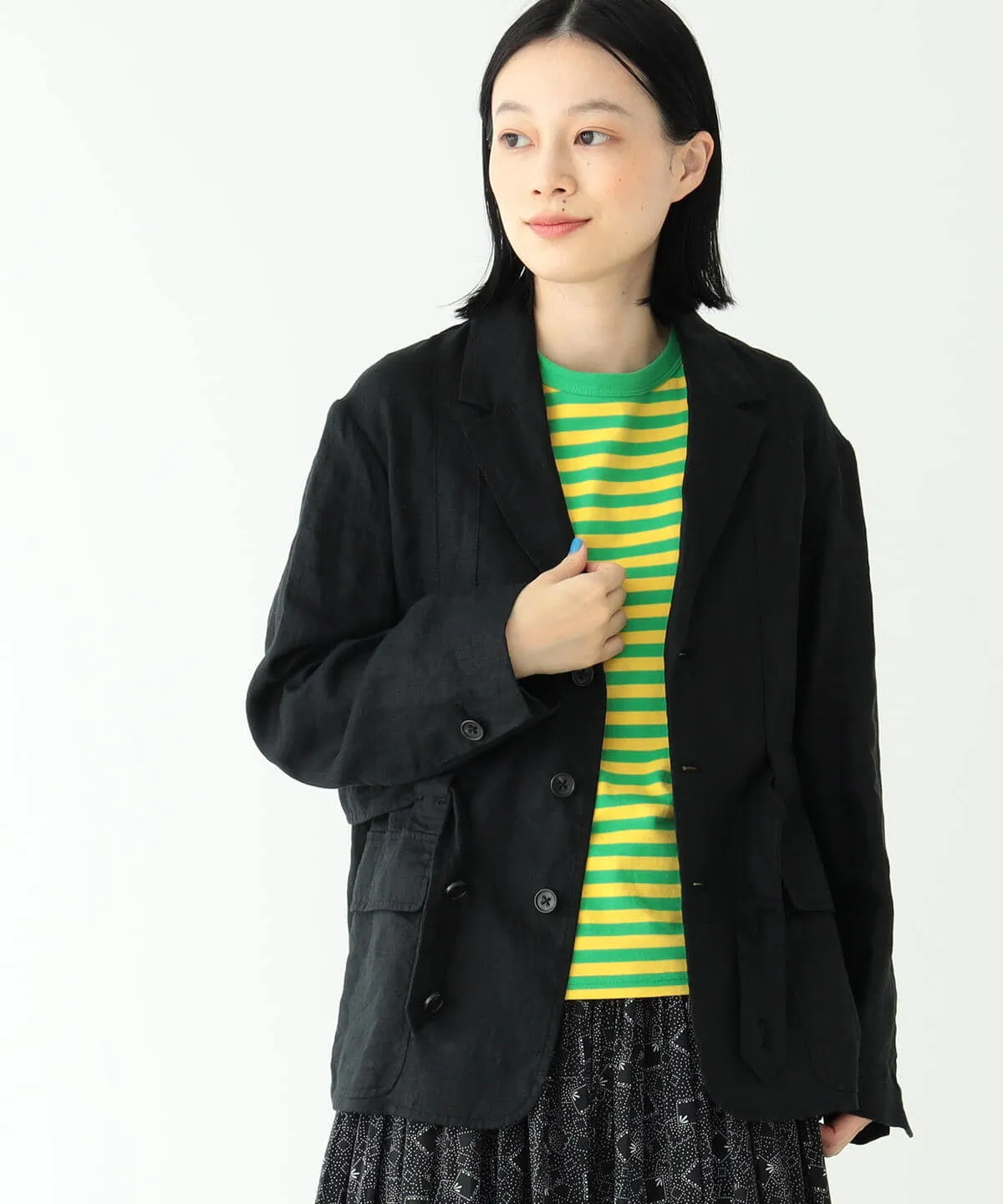 Beams Boy O.Li Norfolk JKT - Black