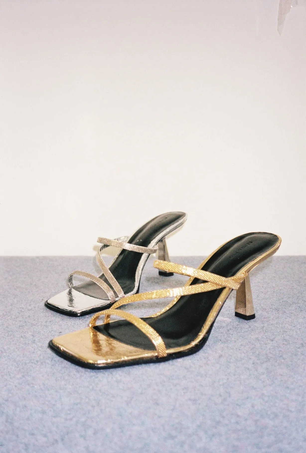 Bella Sandals Leather Gold