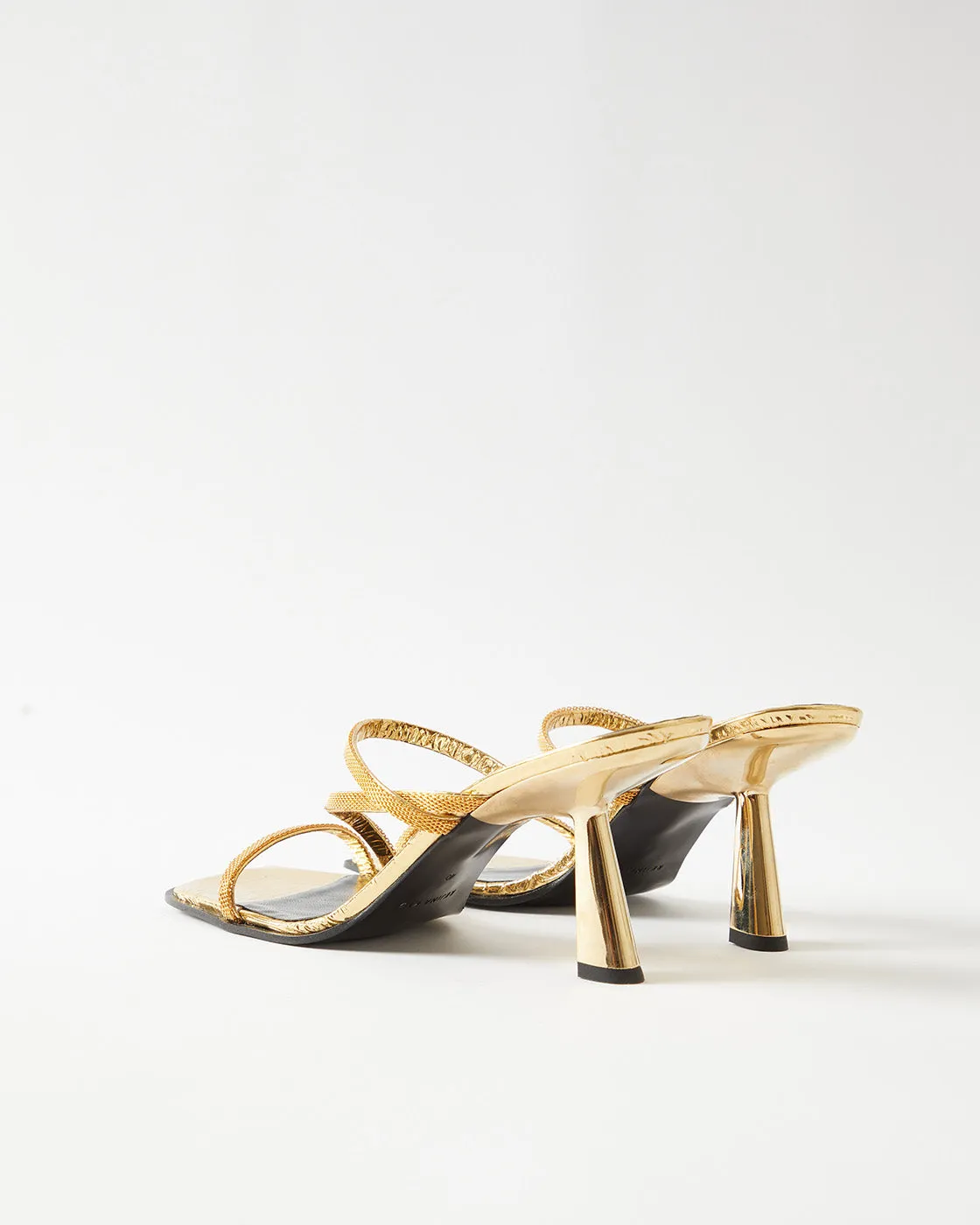 Bella Sandals Leather Gold