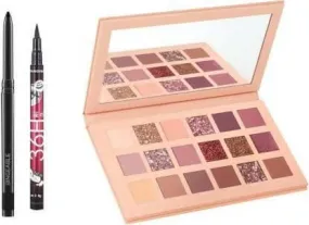 Bingeable HDA Multi Shades 18 Colors NUDE EDITION Eye Shadow Palette& Black Kajal& Long Lasting