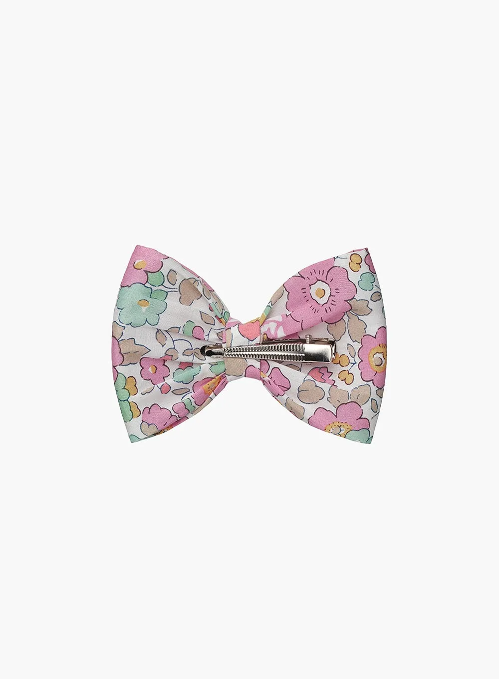 Bow Hair Clip in Coral Betsy