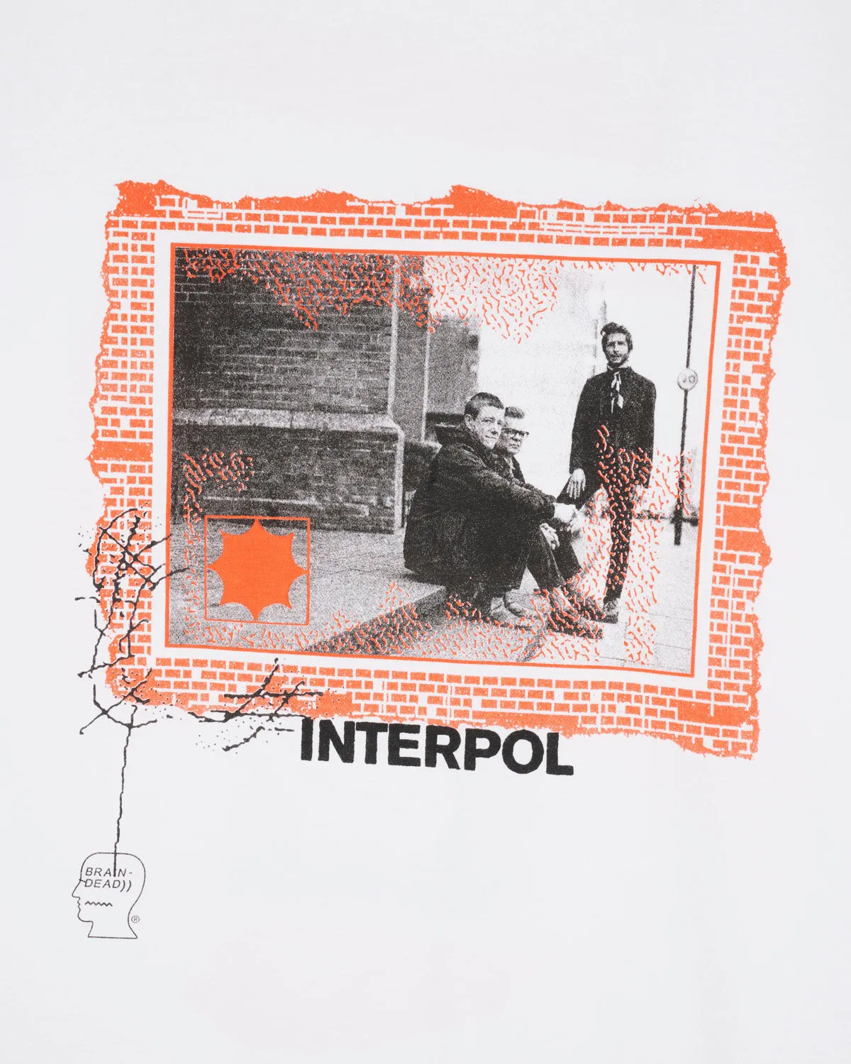 Brain Dead x Interpol Atiba Jefferson Photo #1 T-Shirt - White