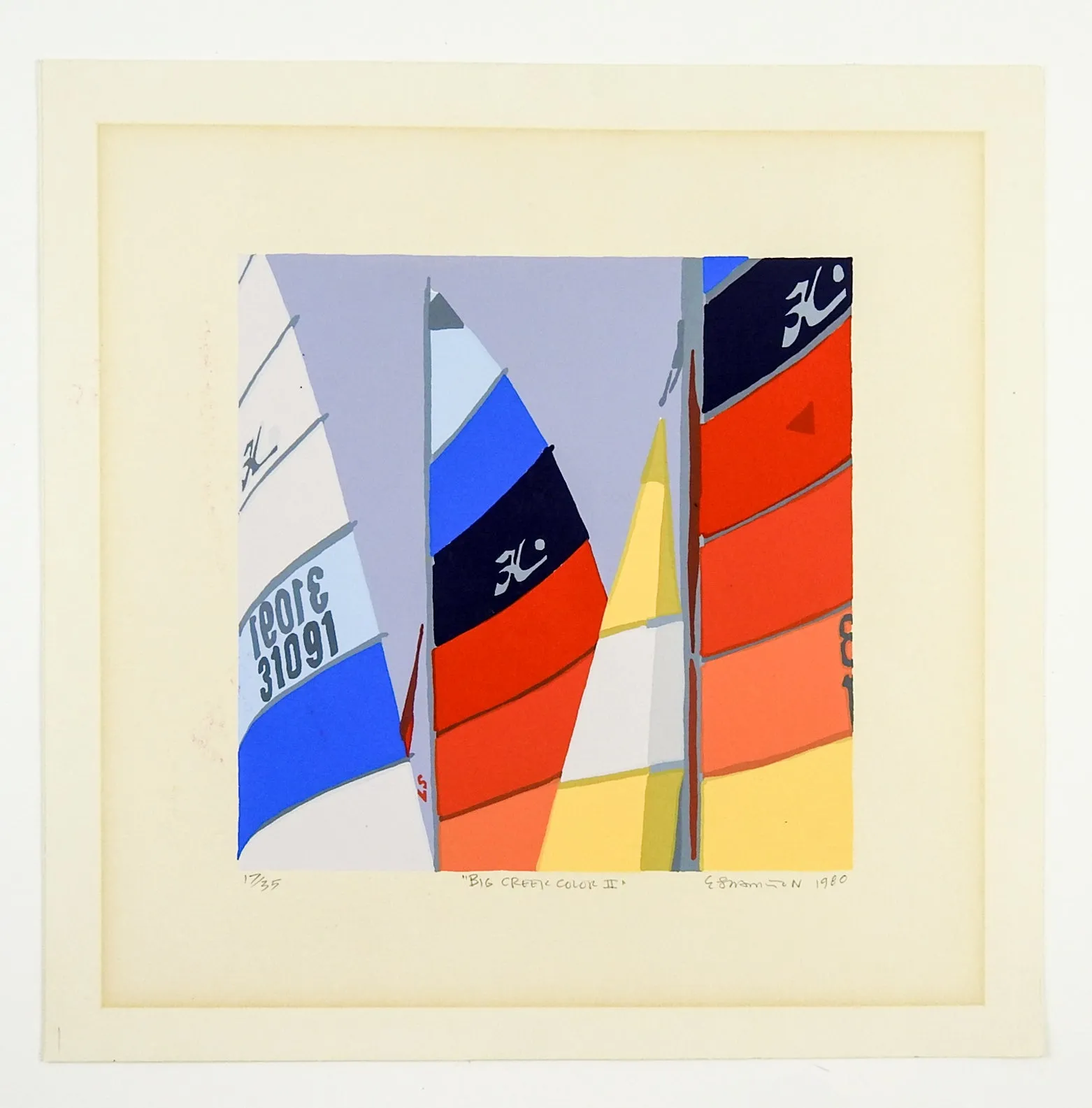 Bright Sails Serigraph Print