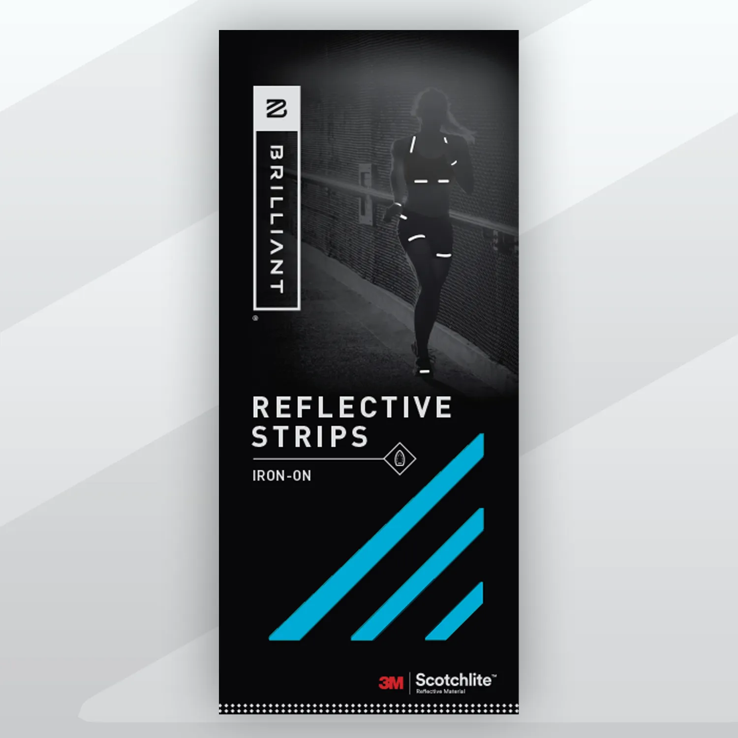 Brilliant Reflective Iron-On Strips