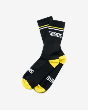 BSMC MX Socks - BLACK/YELLOW