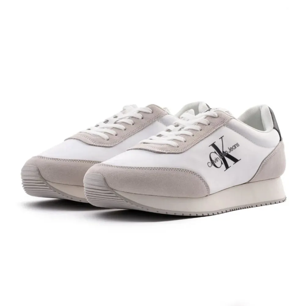 Calvin Klein Jeans Retro Runner SU-NY Mono Trainer - WHTGRY