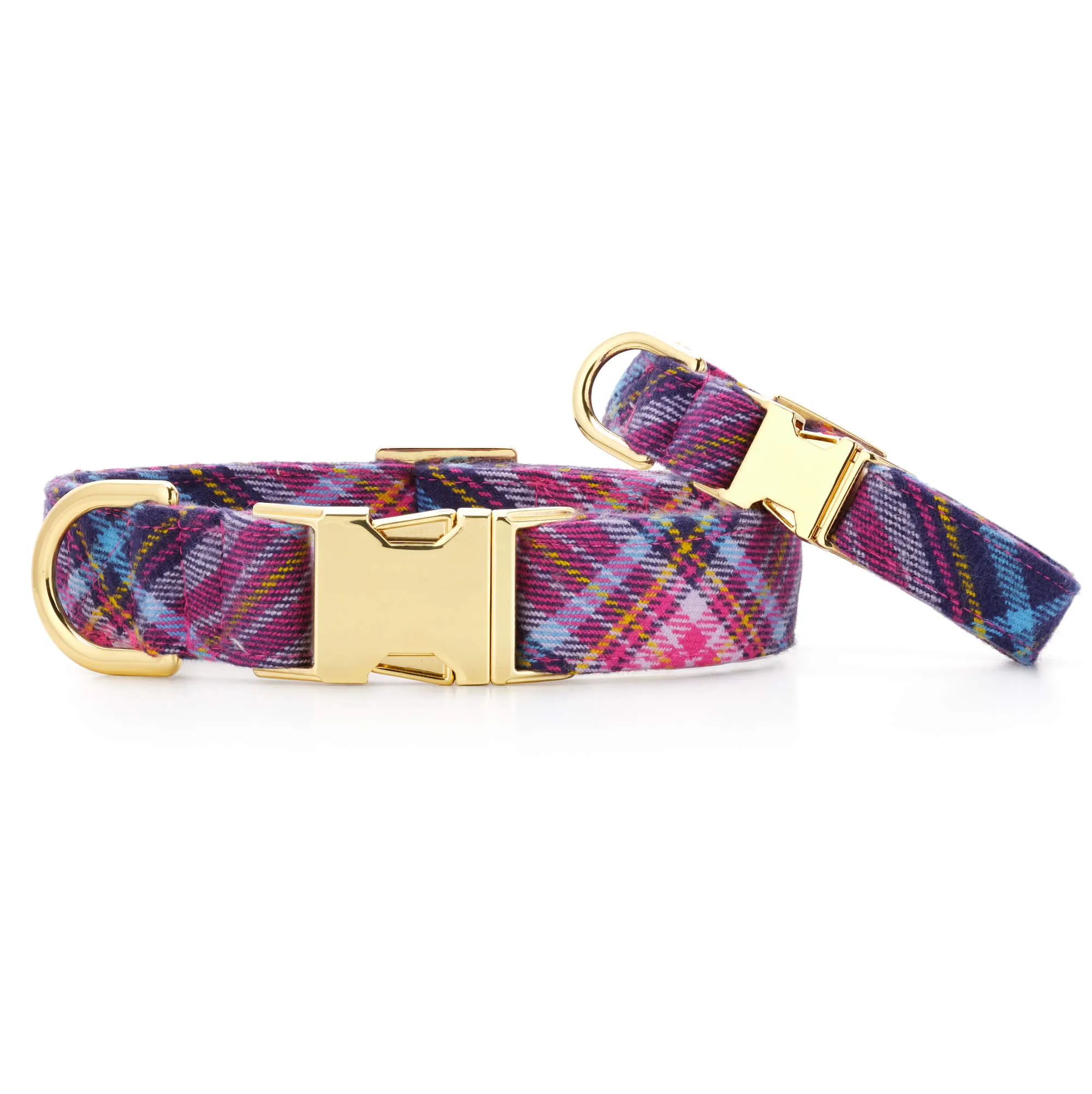 Camilla Plaid Flannel Dog Collar