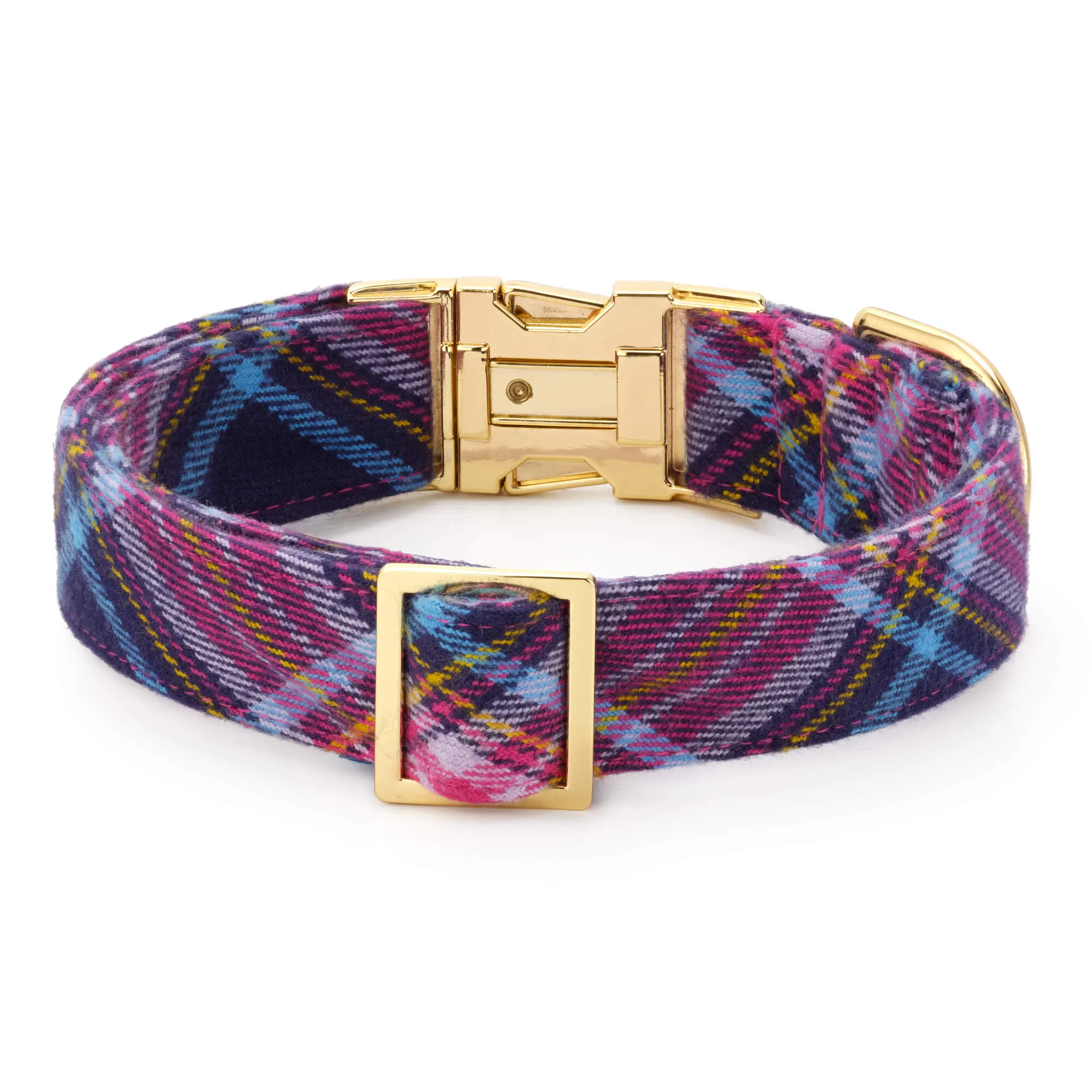 Camilla Plaid Flannel Dog Collar