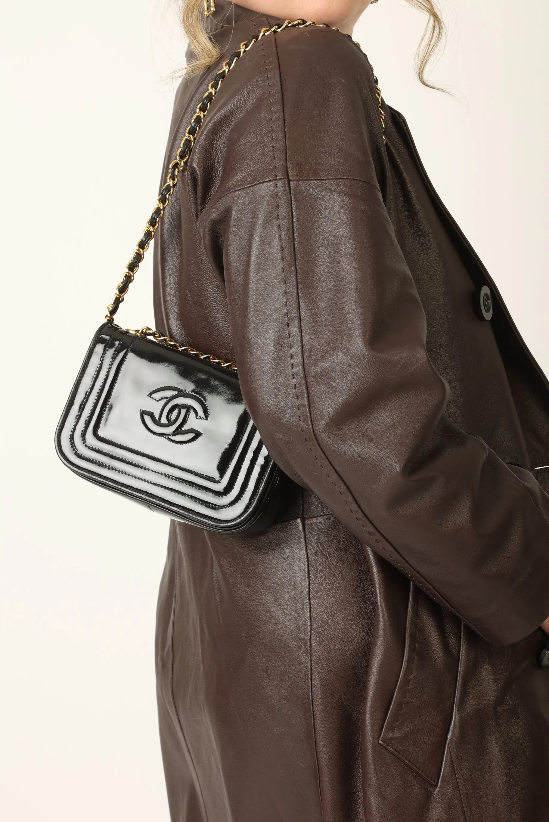 Chanel 1986 Patent Mini Full Flap