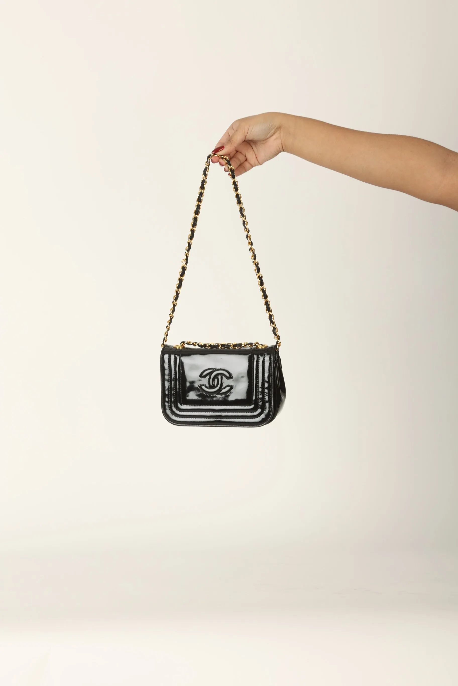 Chanel 1986 Patent Mini Full Flap