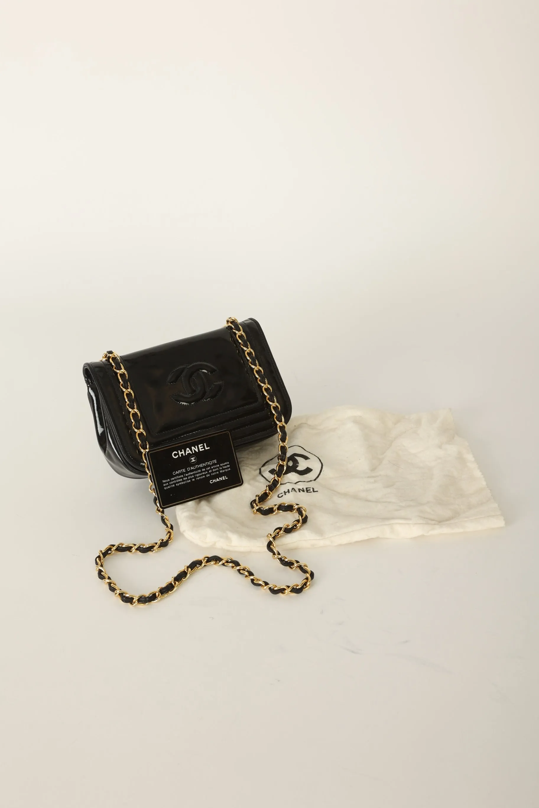 Chanel 1986 Patent Mini Full Flap