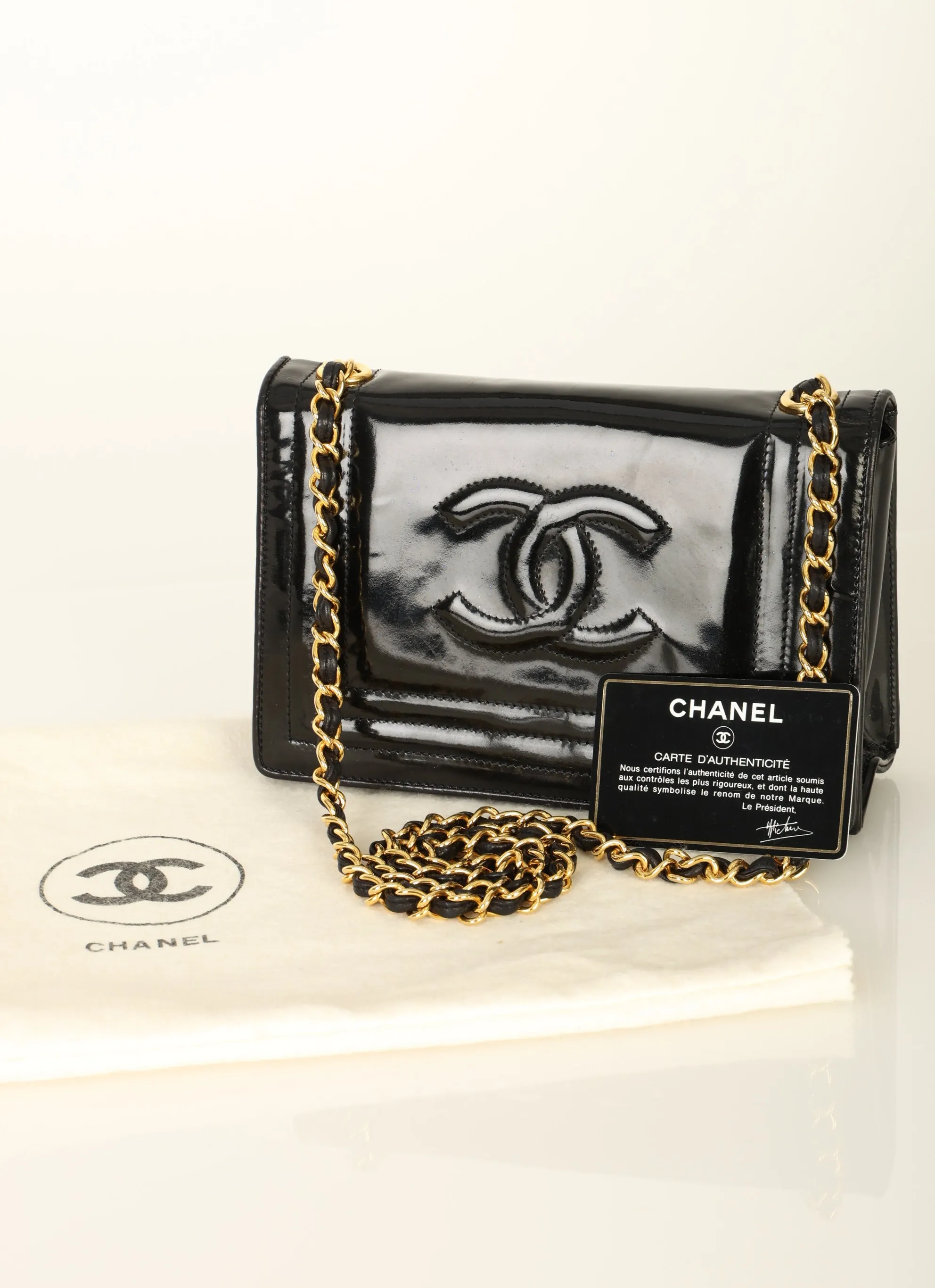 Chanel 1986 Patent Timeless Mini Full Flap