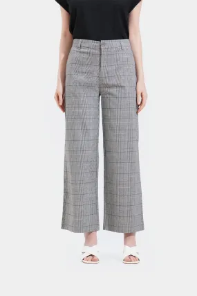 Checkered Tapered Trousers