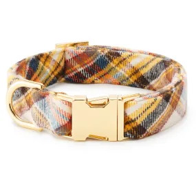 Cornucopia Plaid Flannel Dog Collar