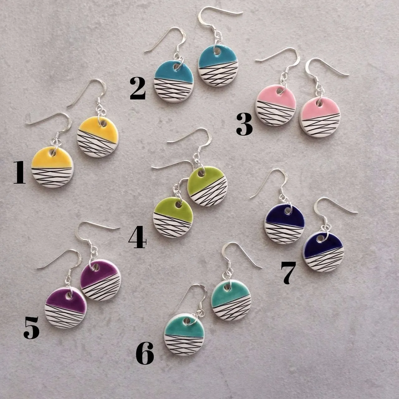 Dangle earrings - Little circles