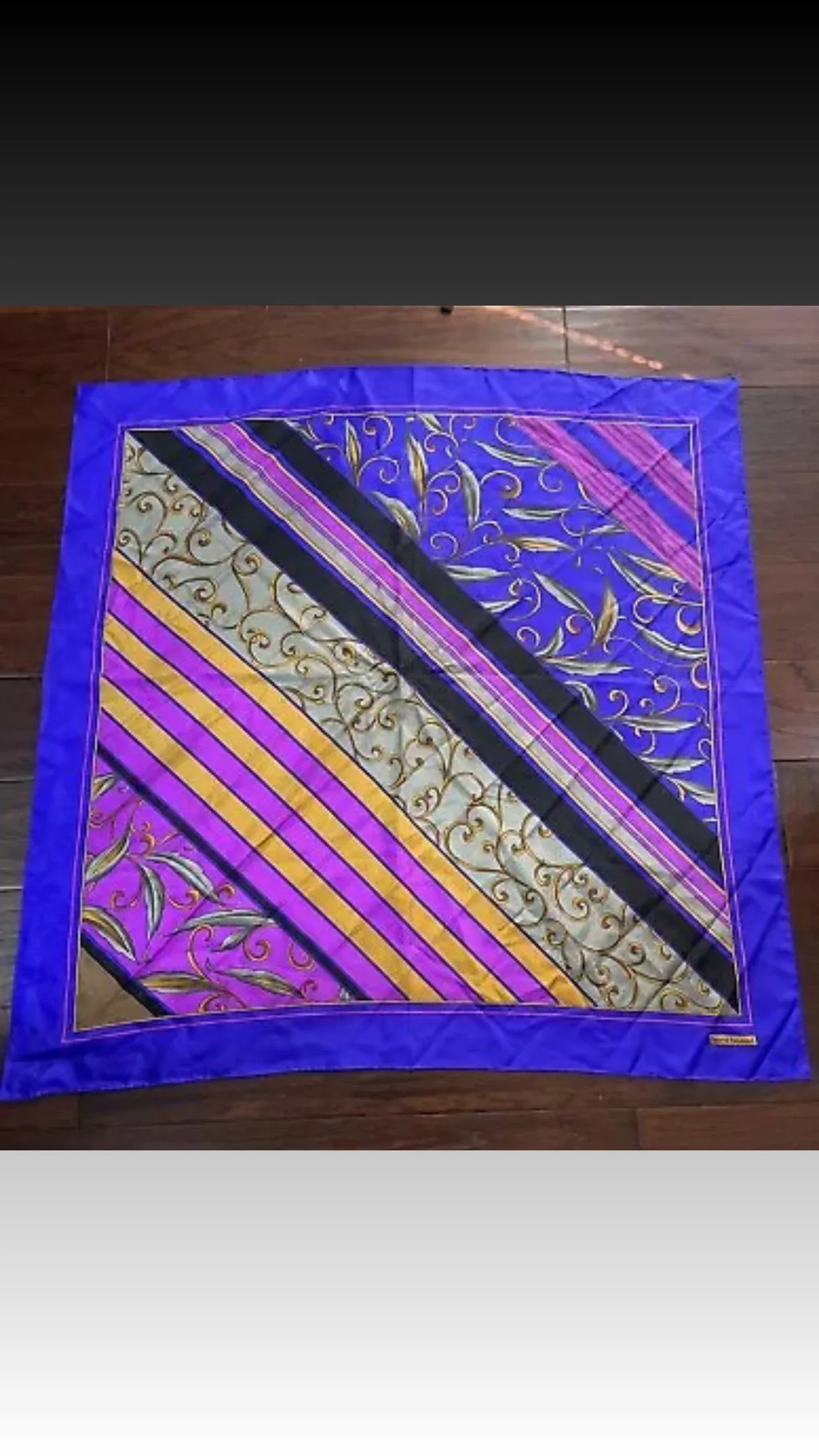 Designer Harve Bernard Silk Scarf