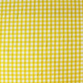 Dressmaking Corded Gingham - Bright Yellow