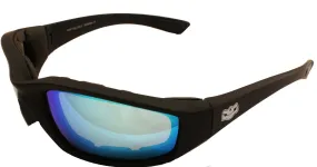 Fat Skeleton Daytona EVA Foam Padded Blue G Tech Lens Sunglasses