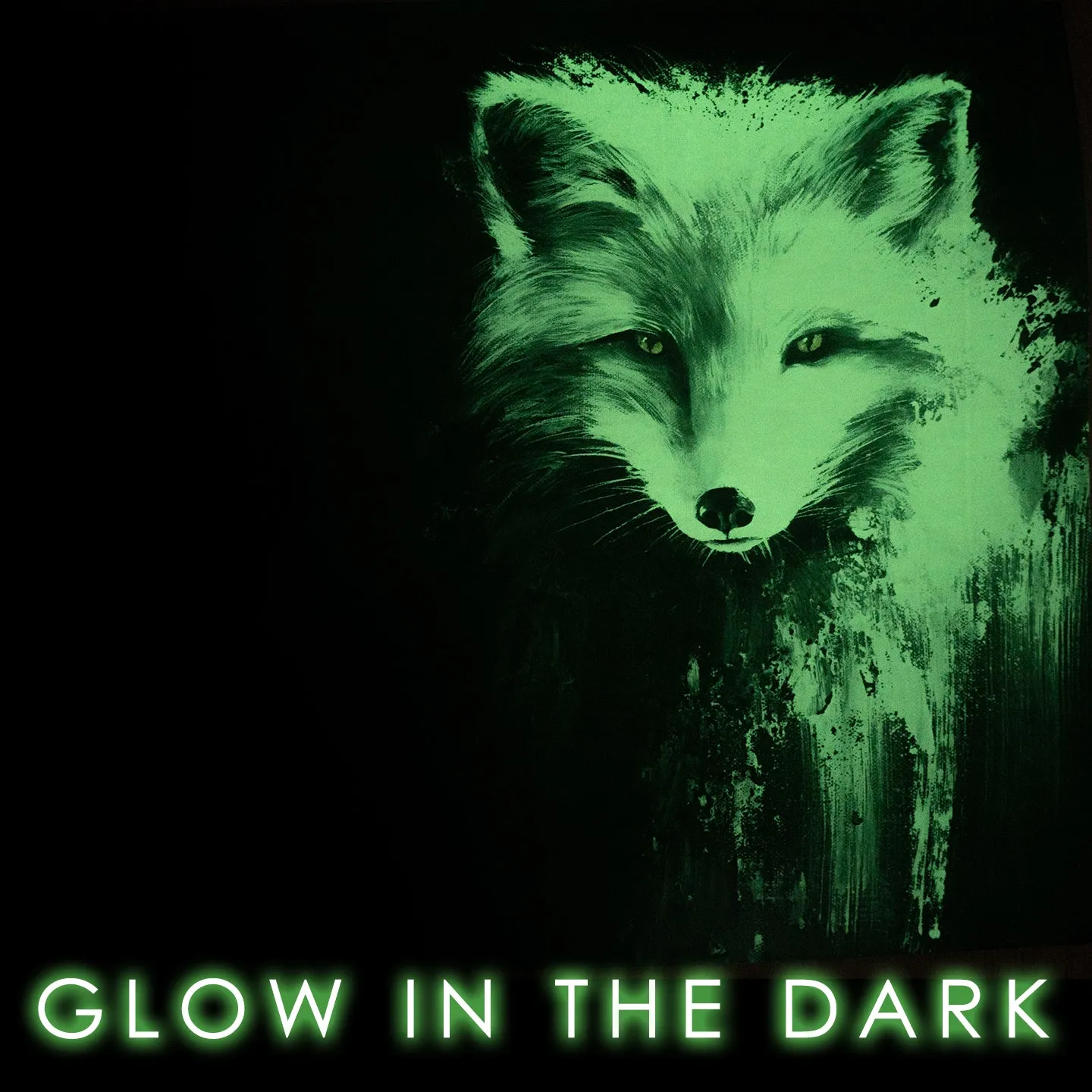 GLOW IN THE DARK PRINT: Polar Fox