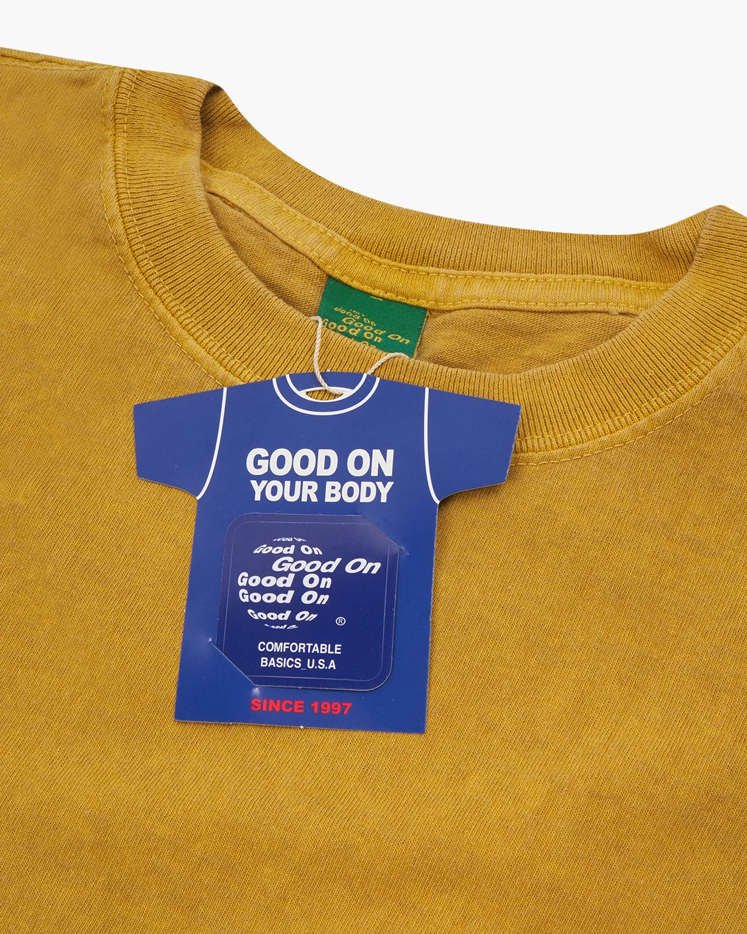 Good On S/S Crew Tee - Pigment Dyed Banana