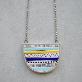 Halfcircle necklace - Geometric