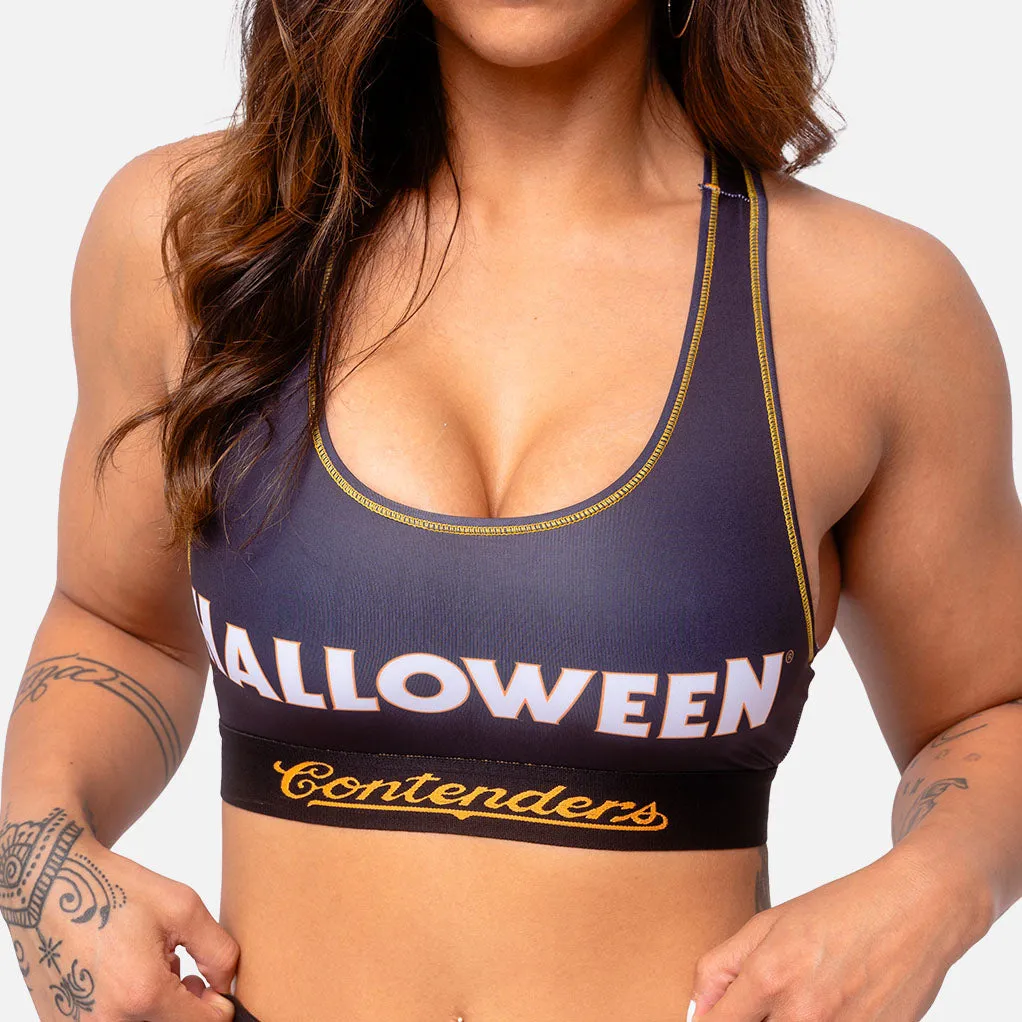 HALLOWEEN POSTER SPORTS BRA