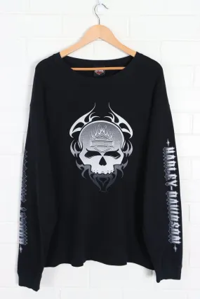 HARLEY DAVIDSON Alligator & Skull All Over Long Sleeve Tee (XL)