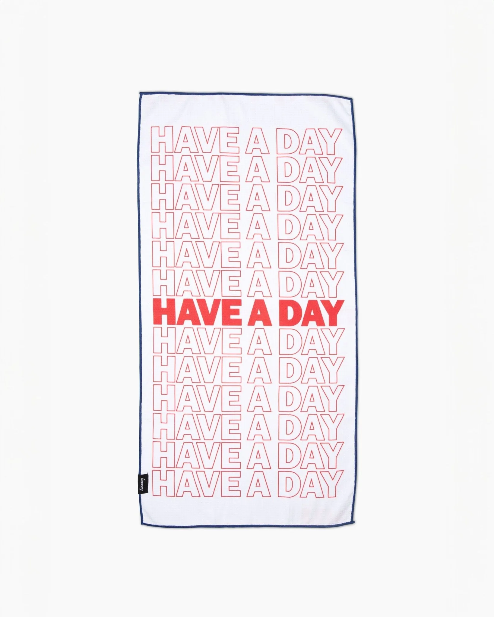 Have A Day Shopping Bag Golf Towel