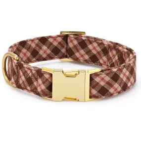 Heather Taylor Home x TFD Hudson Plaid Dog Collar