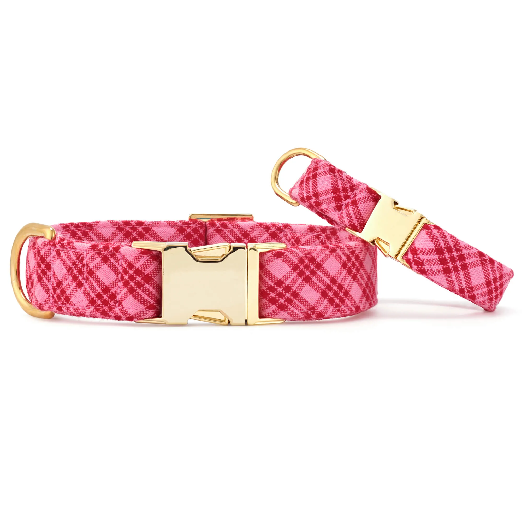 Heather Taylor Home x TFD Katherine Plaid Valentine Dog Collar