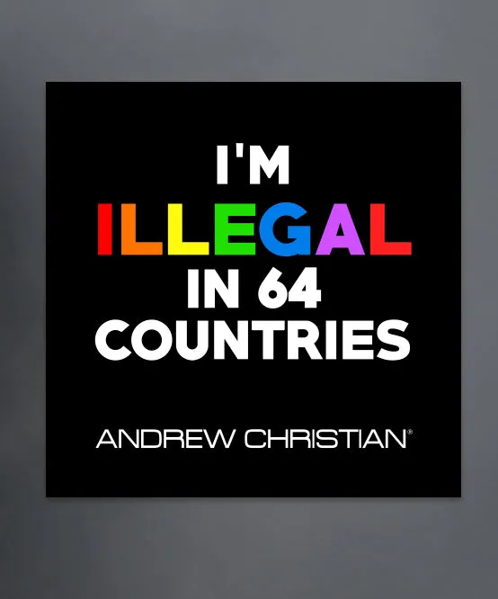 Illegal In 64 Countries Sticker