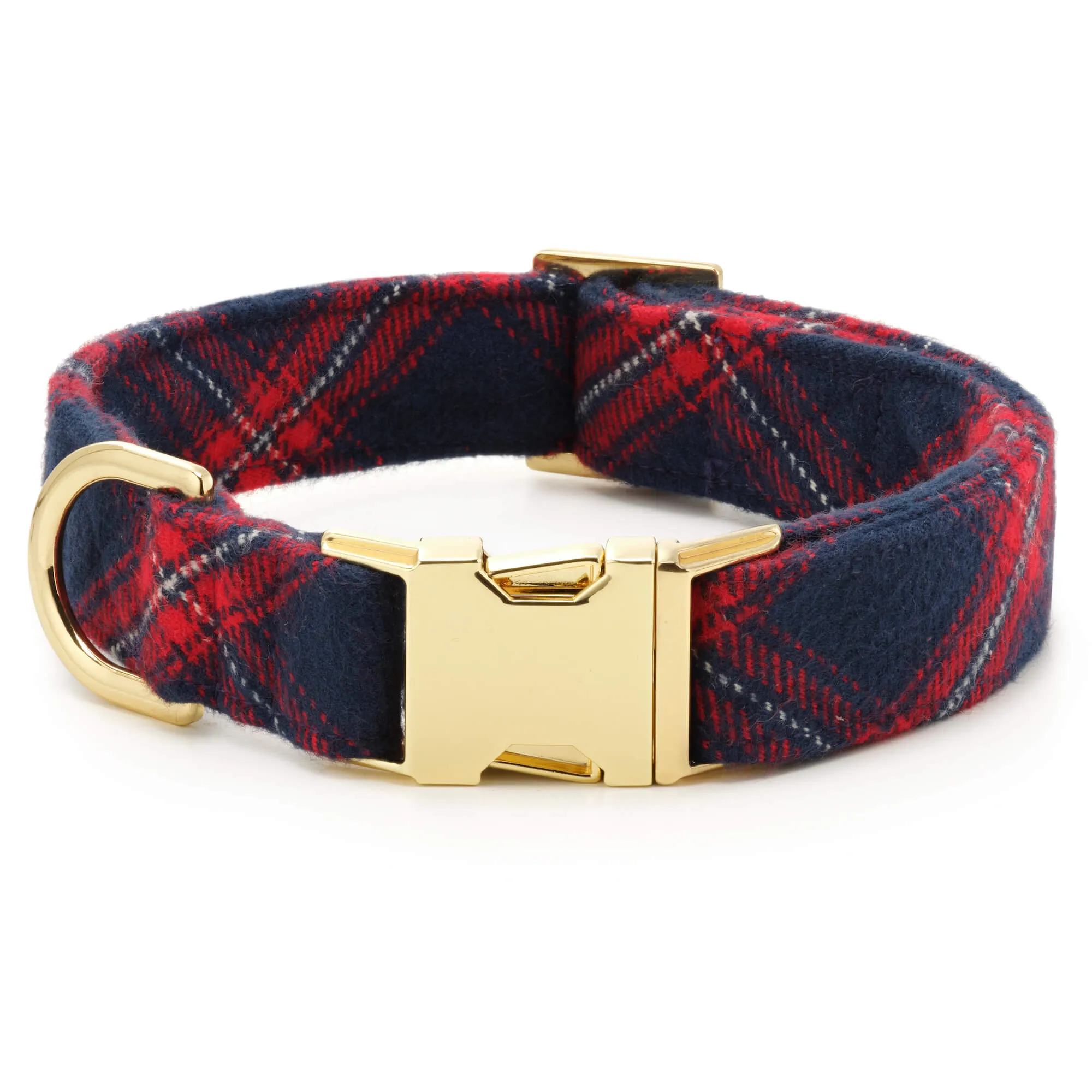 Kingston Plaid Flannel Dog Collar