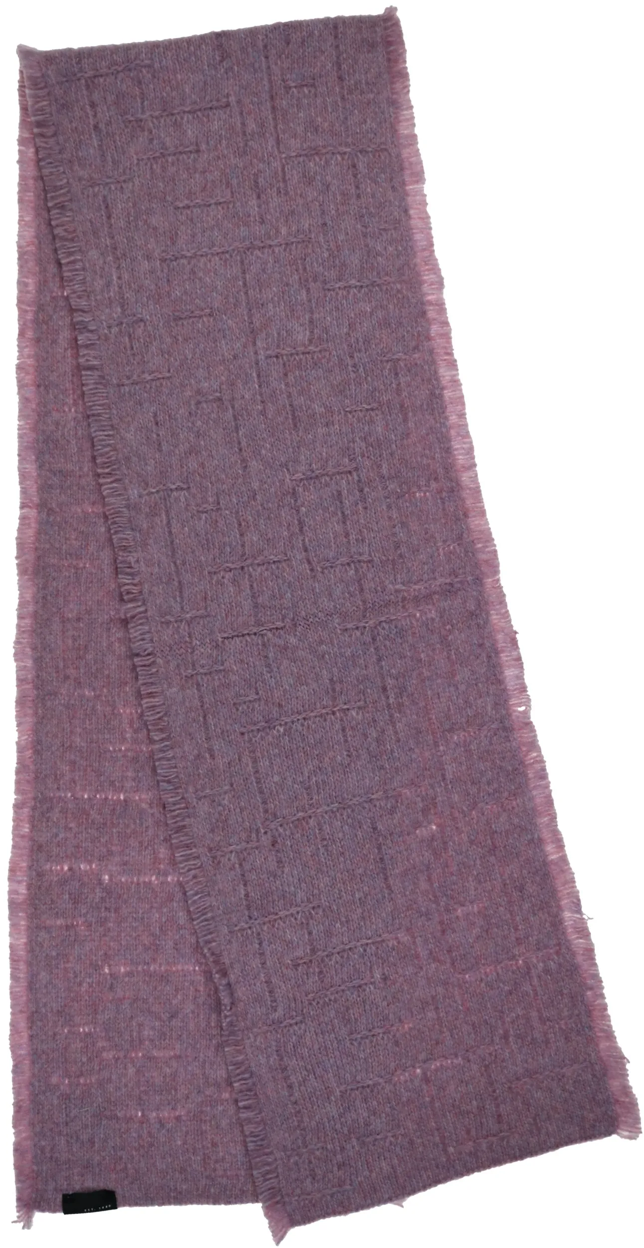 Knit Grid Mélange Scarf