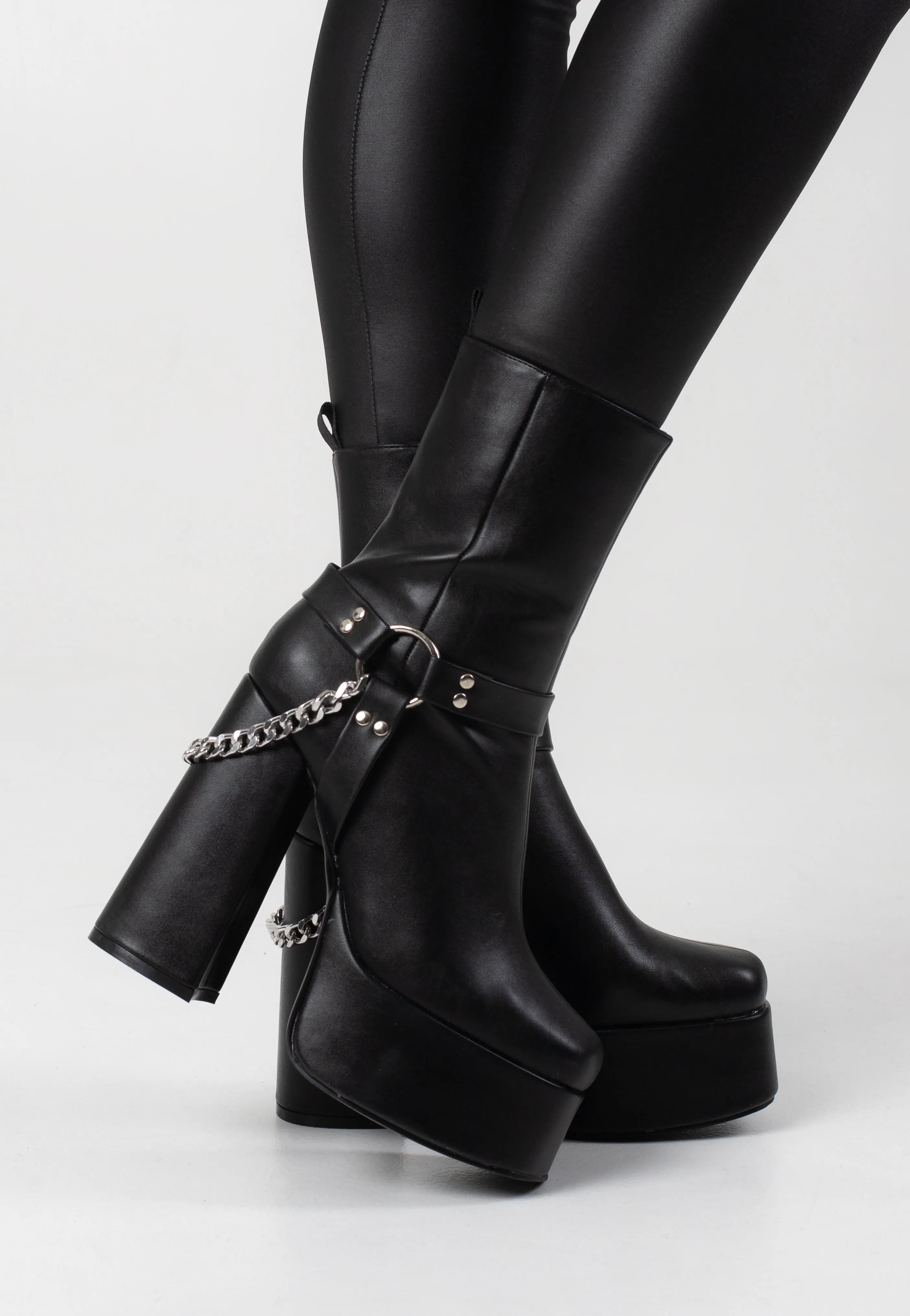 Koi Footwear - Natron Platform Heeled Chain - Girl Shoes