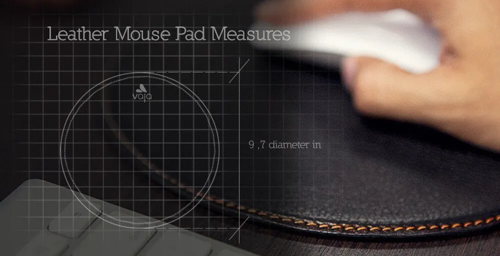 Leather Round Mouse Pad