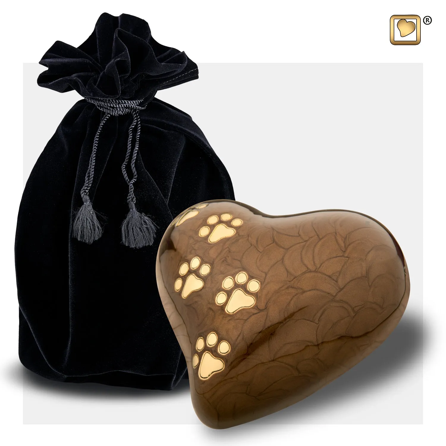 LovePaws™ Pearlescent Bronze (Large Heart) - P639L