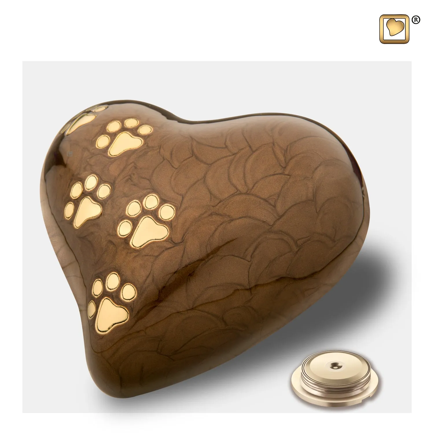 LovePaws™ Pearlescent Bronze (Large Heart) - P639L