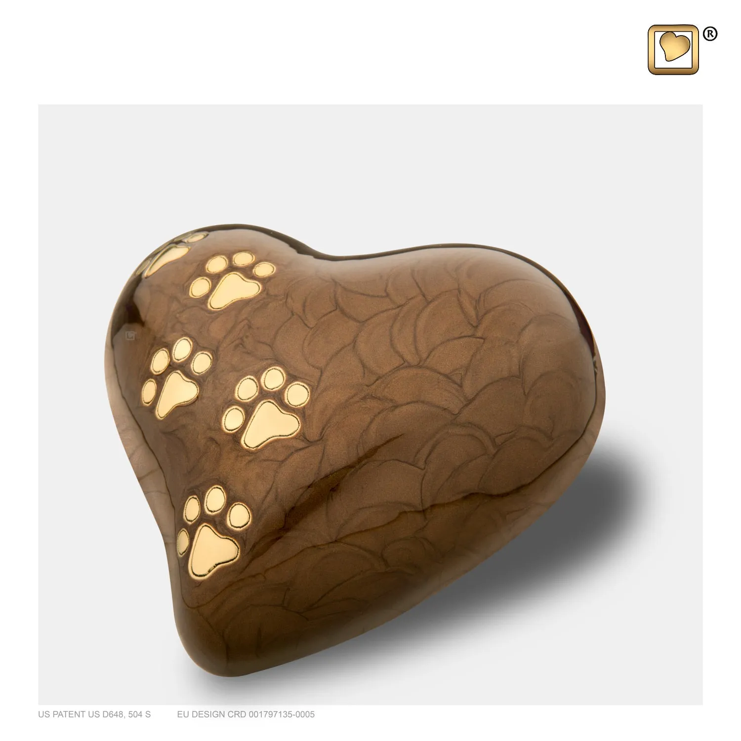 LovePaws™ Pearlescent Bronze (Medium Heart) - P639M