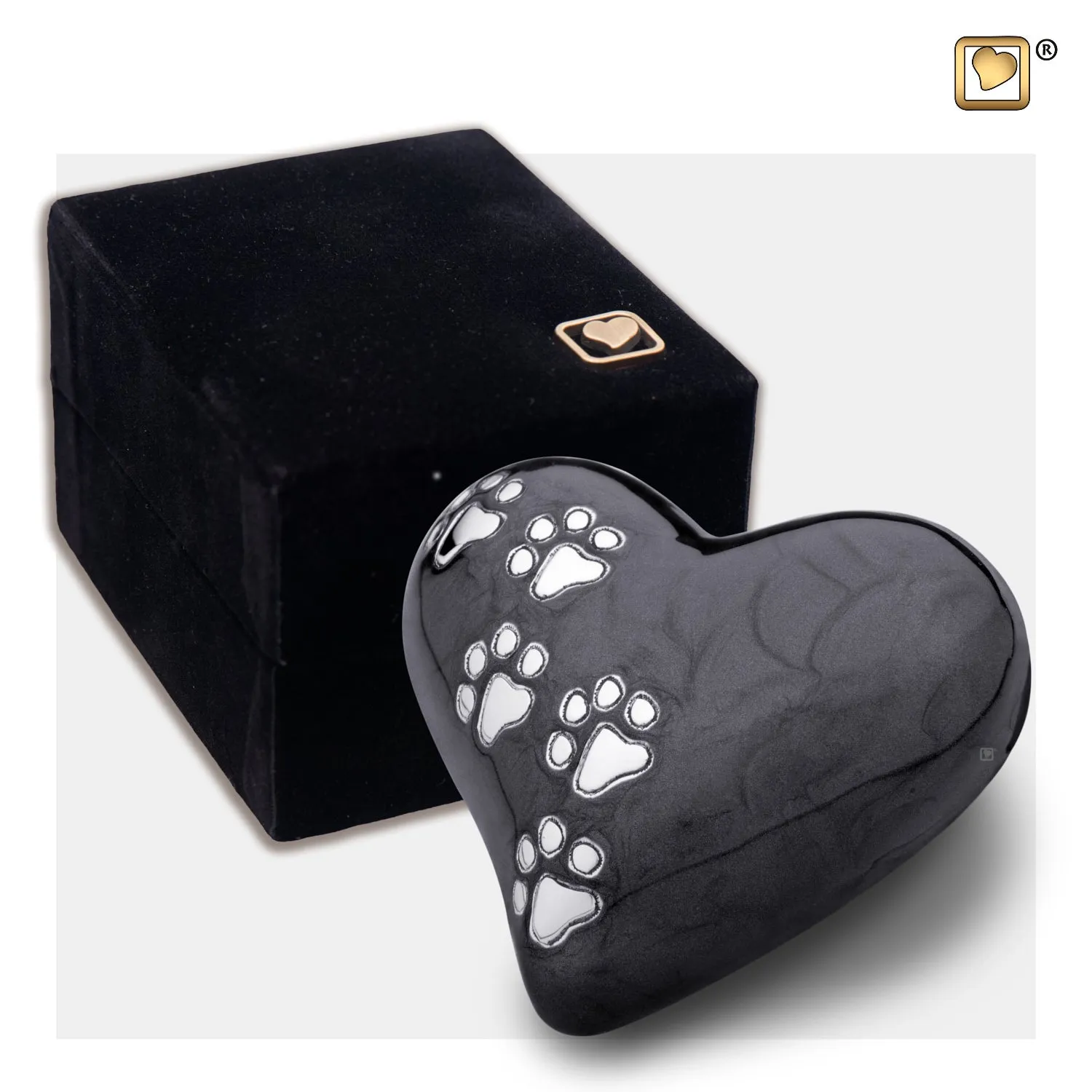 LovePaws™ Pearlescent Midnight (Keepsake Heart) - P640K