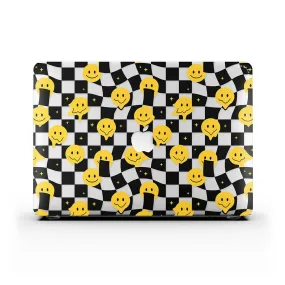 Macbook Case - Checkered Smiley