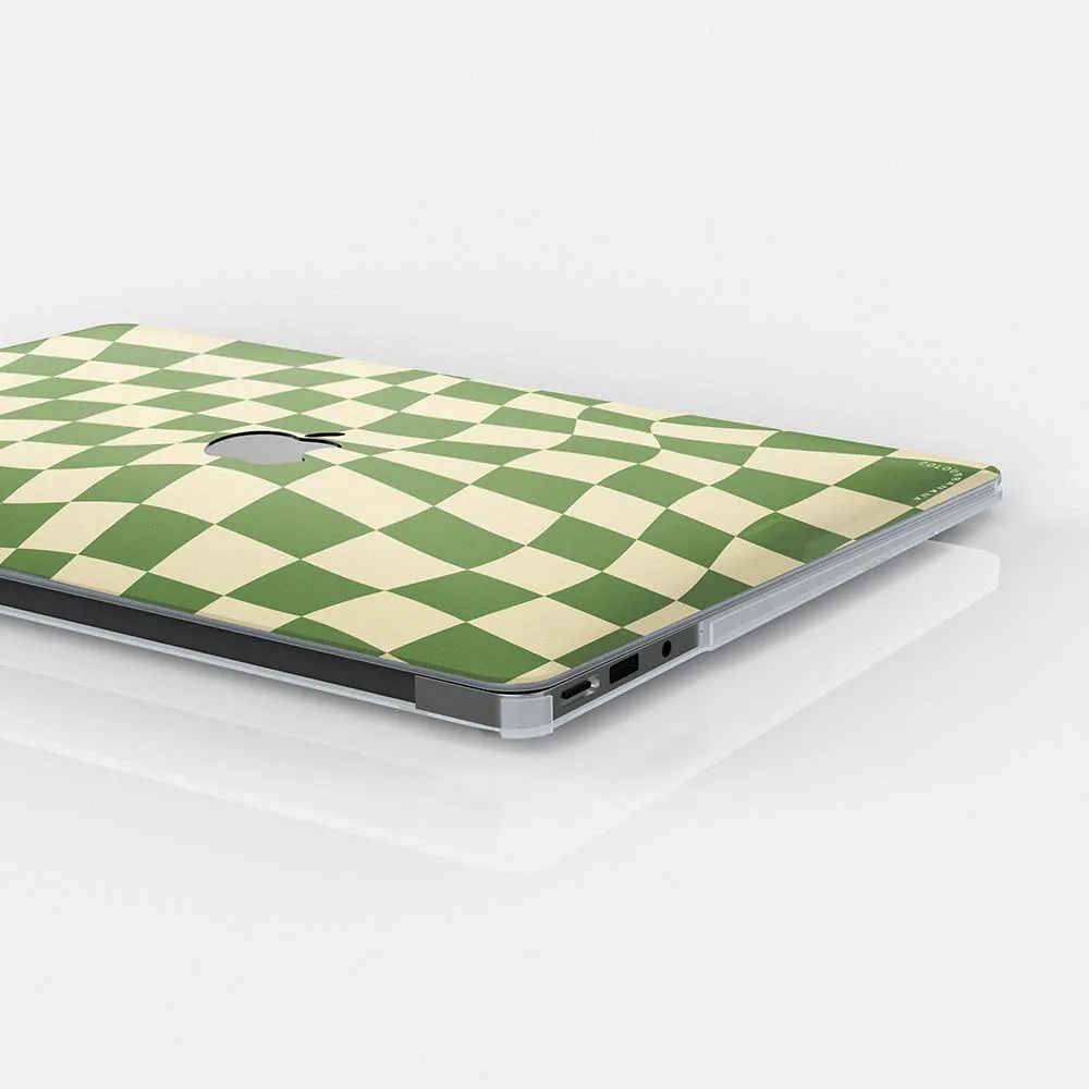 Macbook Case - Swirled Checkered